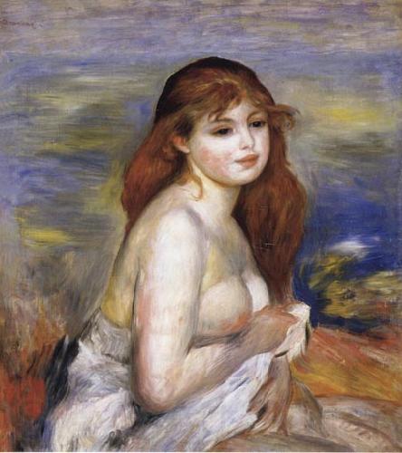 Pierre Renoir After the Bath(Little Bather) France oil painting art